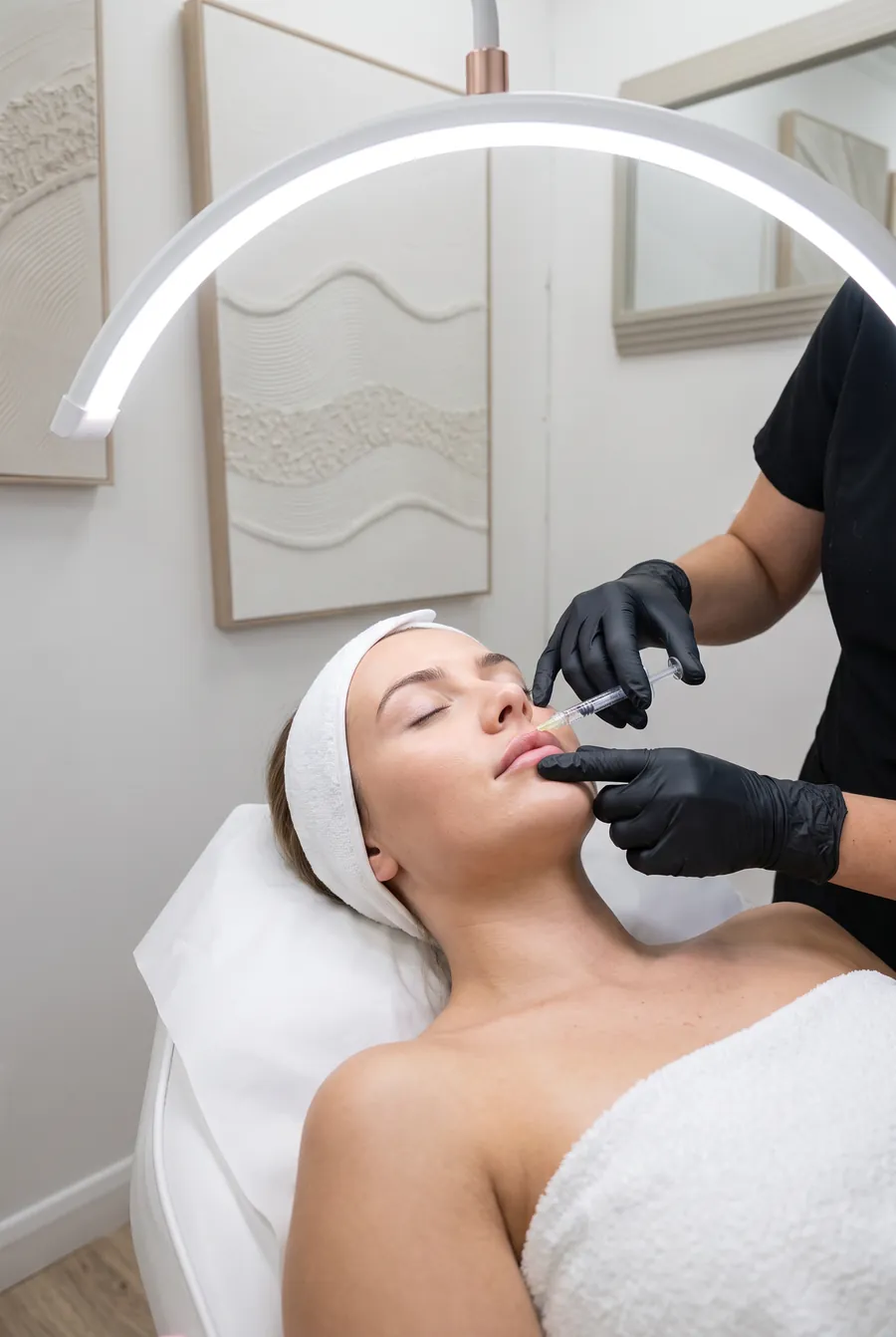 A subtle 0.5ml lip filler treatment